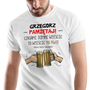 T-Shirt Męski Dla Grzegorza Koszulka XXL Prezent