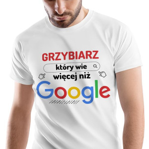 T-Shirt Męski Dla Grzybiarza Koszulka M Prezent