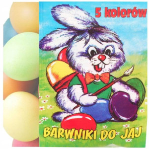 Spożywcze Barwniki Do Jajek 5 Kolorów Wielkanoc