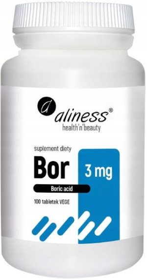 BOR 3 mg KWAS BOROWY 100 tab NATURALNY Aliness