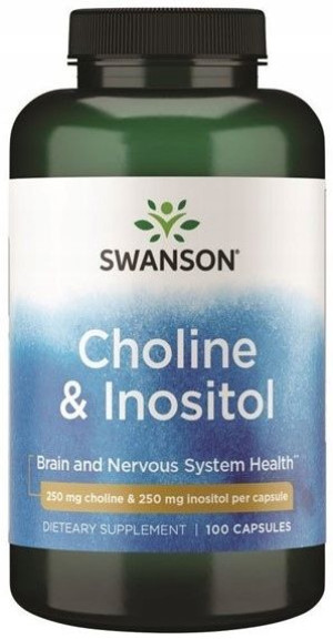 Swanson Cholina Inozytol 100kaps. PCOS Wątroba
