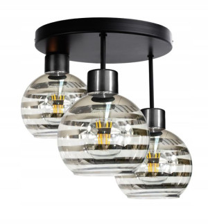 Żyrandol Lampa Led Do Kuchni 3xe27 Szklana