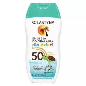 Kolastyna, wodoodporna emulsja do opalania dla dzieci, SPF 50, 150 ml