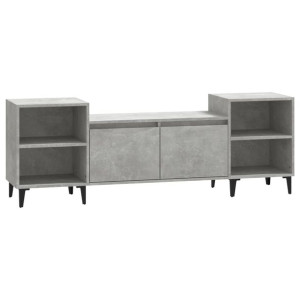 Szafka pod TV, szarość betonu, 160x35x55 cm
