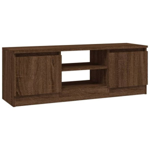 Szafka pod TV, z drzwiczkami, brązowy dąb, 102x30x36 cm