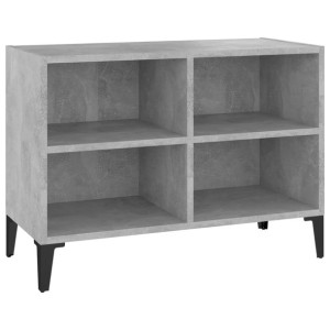 Szafka TV z metalowymi nóżkami, szarość betonu, 69,5x30x50 cm