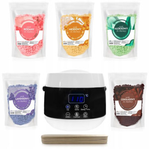Podgrzewacz Wosku + Wosk Twardy 500g+100 Patyczków