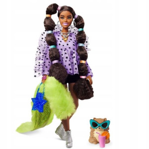 Barbie Extra Modna Lalka z Akcesoriami +Pies GXF10