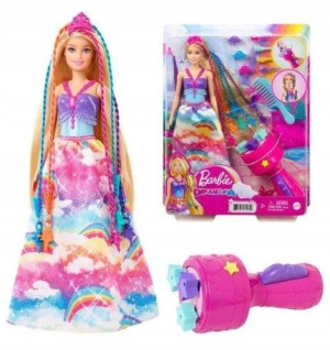 Barbie Księżniczka Zakręcone Pasemka GTG00 Mattel