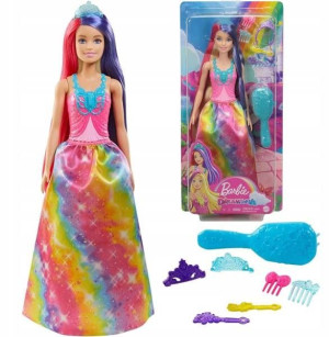 Barbie Lalka z Włosami do Czesania GTF38 Dreamtop