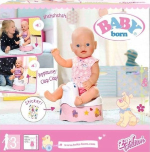 Nocnik dla lalki Baby Born z naklejkami, dźwiękami