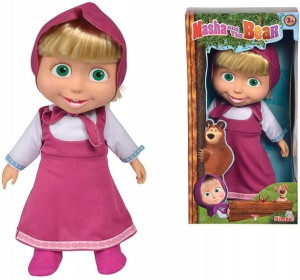 Lalka Masza miękka w sukience 40cm Simba Masha and