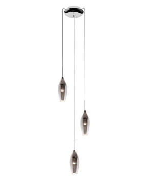 Lampa wisząca srebrna Champagne 3 punktowa MD2101A-3S - Zuma Line