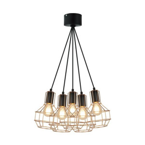 Lampa wisząca Giulio 5 punktowa miedziana P12105-L-5 - Zuma Line