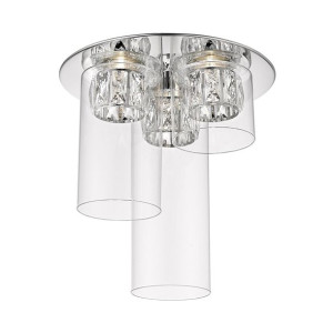 Gem lampa sufitowa LED z kryształkami chrom C0389-03F-B5AC - Zuma Line