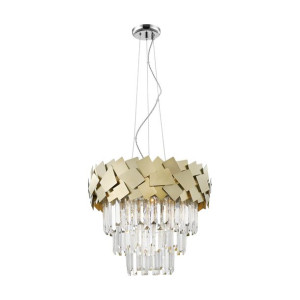 Quasar lampa wisząca kryształowa złota P0506-06A-F4E3 - Zuma Line