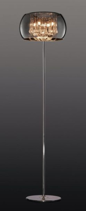Vapore lampa podłogowa czarna 411210406 Trio