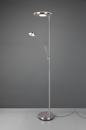 Barrie lampa podłogowa srebrna 424210307 Trio