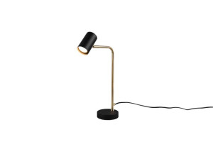 Marley lampka biurkowa czarno złota 512400108 Trio