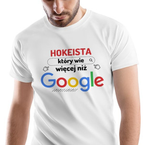 T-Shirt Męski Dla Hokeisty Koszulka L Prezent