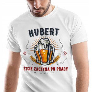 T-Shirt Męski Dla Huberta Koszulka M Prezent