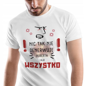 T-Shirt Męski Dla Huberta Koszulka S Prezent