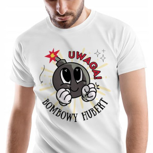 T-Shirt Męski Dla Huberta Koszulka S Prezent
