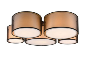 Burton lampa sufitowa czarna 611400532 Trio