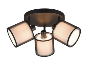 Burton lampa sufitowa czarna 811430332 Trio