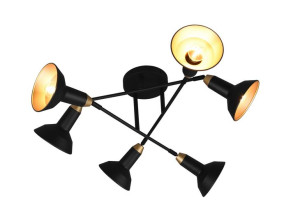 Roxie lampa sufitowa czarna regulowana 611900632 Trio