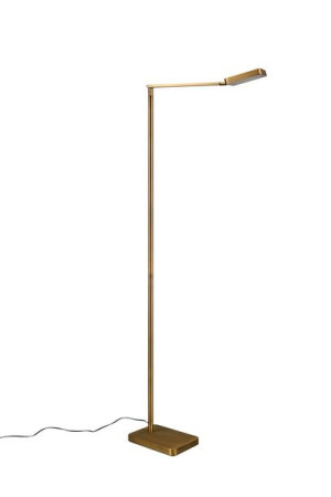 Pavia lampa podłogowa mosiężna LED ruchoma ściemnialna 470310104 Trio
