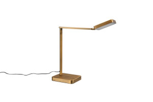 Pavia lampka stołowa mosiężna LED ruchoma ściemnialna 570310104 Trio