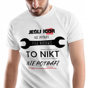 T-Shirt Męski Dla Igora Koszulka L Prezent