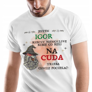 T-Shirt Męski Dla Igora Koszulka XL Prezent