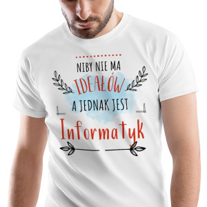 T-Shirt Męski Dla Informatyka Koszulka L Prezent