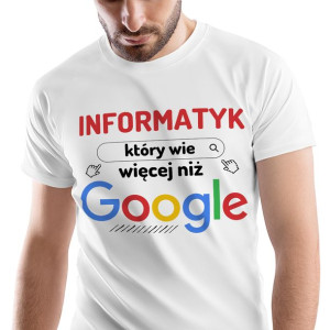 T-Shirt Męski Dla Informatyka Koszulka L Prezent