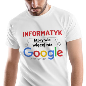 T-Shirt Męski Dla Informatyka Urodziny XXL Prezent
