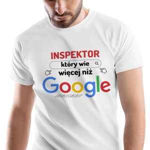 T-Shirt Męski Dla Inspektora Koszulka S Prezent