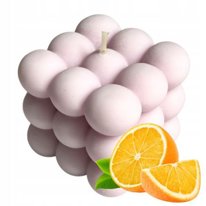 Świeca BUBBLE POMARAŃCZA wolnostojąca pastelowa