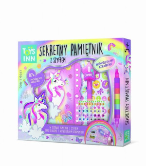 SEKRETNY PAMIĘTNIK Z SZYFREM unicorn