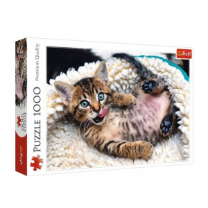 Puzzle Wesoły Kotek Kot Kotki 1000 Elementów Trefl