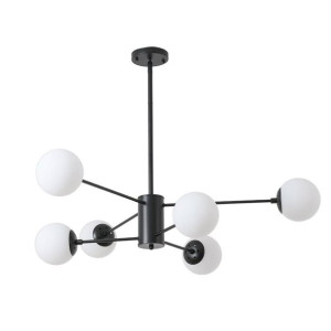 Lampa Sufitowa Kule Wiszaca Metal Szkło