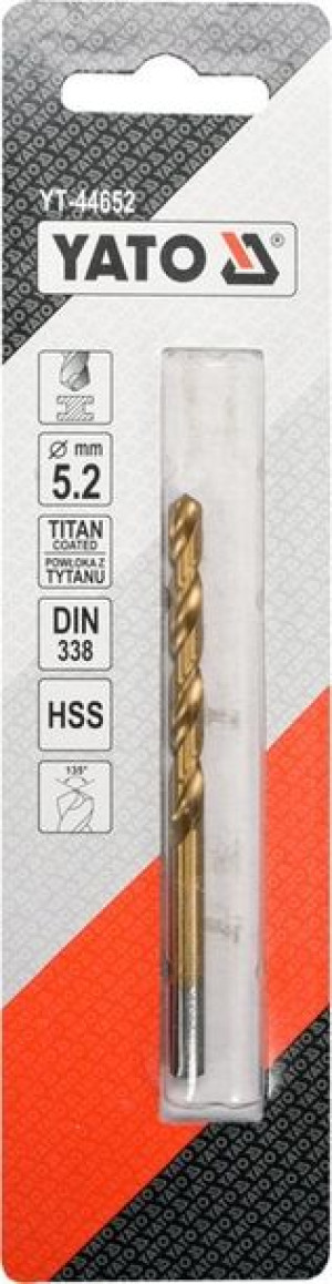 Wiertło Do Metalu Hss-tin 5,2 Mm Yt-44652 Yato