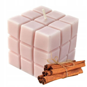 Świeca Kostka Rubika CYNAMON SOJOWA 225g 6x6cm