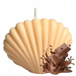 Świeca MUSZLA MUSZELKA SHELL czekolada 155g