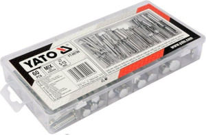 Yato Zestaw Sworzni Z Łbem I Otworem 60szt.