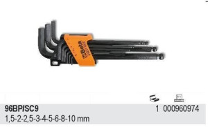 Beta Klucze Imbusowe 9szt./1,5-10mm/ 96bp/sc9