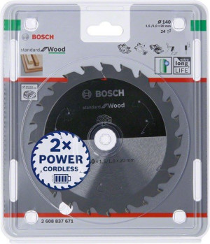 Bosch Piła Standard Wood Accu 140x20x24z