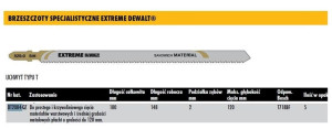 Dewalt Brzeszczot Do Wyrzynarki 180x2mm T718bf Płyty Warstwowe /5szt.