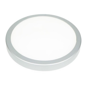 Plafon LED 22cm IP65 18W srebrny EKP743 - Milagro